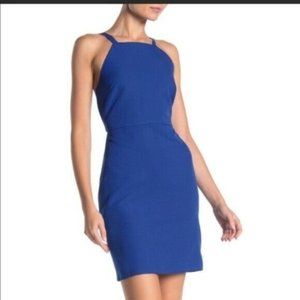 NWT Nordstrom royal blue mini dress halter fits like Medium